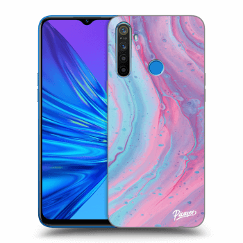 Obal pro Realme 5 - Pink liquid