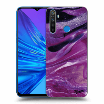 Obal pro Realme 5 - Purple glitter