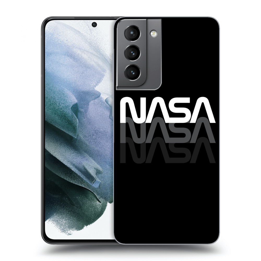 Picasee silikonový černý obal pro Samsung Galaxy S21 5G G991B - NASA Triple
