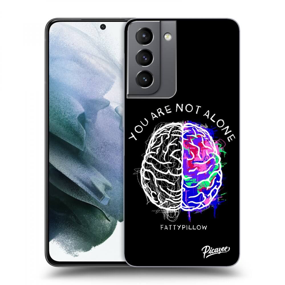 Picasee ULTIMATE CASE pro Samsung Galaxy S21 5G G991B - Brain - White