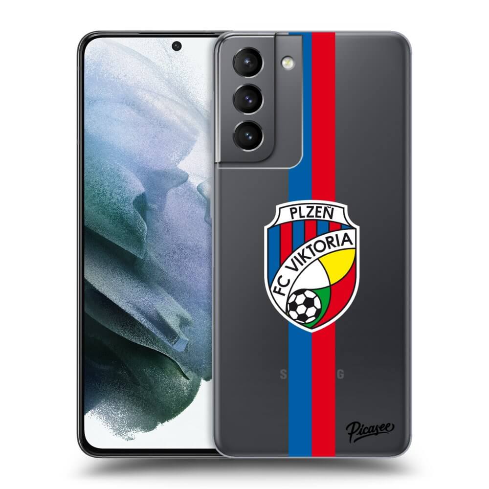 Picasee silikonový průhledný obal pro Samsung Galaxy S21 5G G991B - FC Viktoria Plzeň H