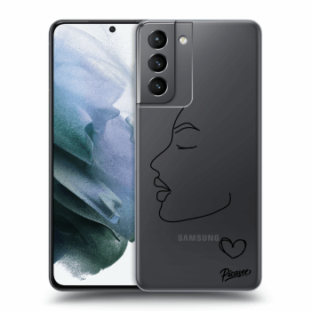 Picasee silikonový průhledný obal pro Samsung Galaxy S21 5G G991B - Couple girl