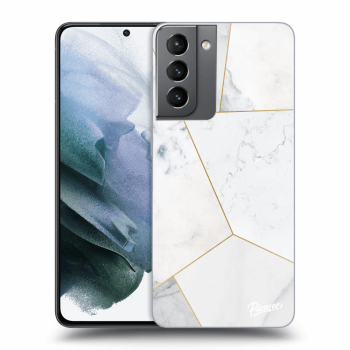 Obal pro Samsung Galaxy S21 5G G991B - White tile