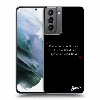 Obal pro Samsung Galaxy S21 G991B - Správná láska Bílá