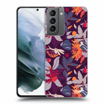 Obal pro Samsung Galaxy S21 5G G991B - Purple Leaf