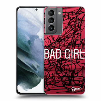 Picasee silikonový průhledný obal pro Samsung Galaxy S21 5G G991B - Bad girl