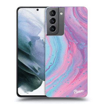 Obal pro Samsung Galaxy S21 5G G991B - Pink liquid