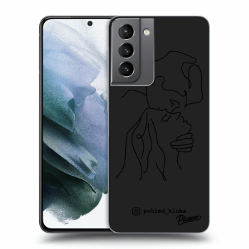 Picasee silikonový černý obal pro Samsung Galaxy S21 5G G991B - Forehead kiss