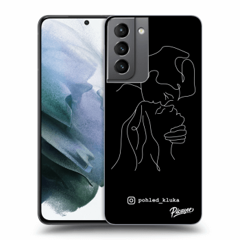 Picasee silikonový černý obal pro Samsung Galaxy S21 5G G991B - Forehead kiss White