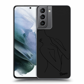 Picasee silikonový černý obal pro Samsung Galaxy S21 5G G991B - Sensual girl