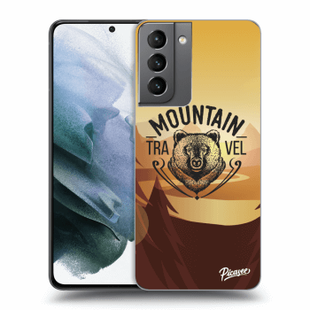 Picasee silikonový průhledný obal pro Samsung Galaxy S21 5G G991B - Mountain bear