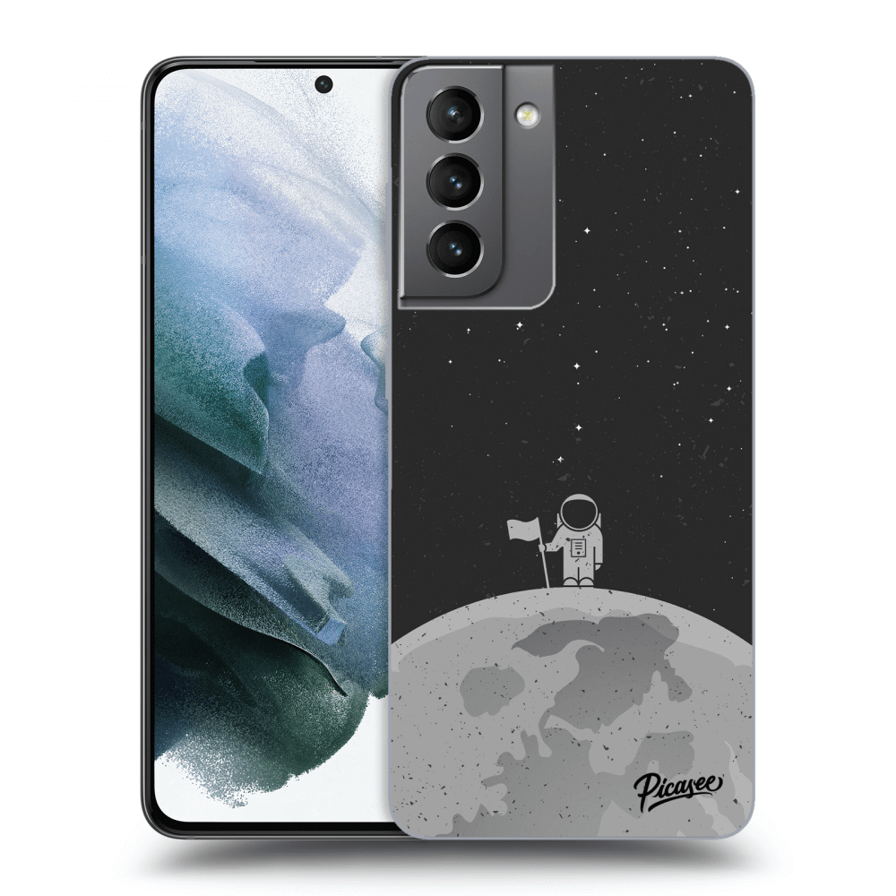 Picasee silikonový černý obal pro Samsung Galaxy S21 5G G991B - Astronaut