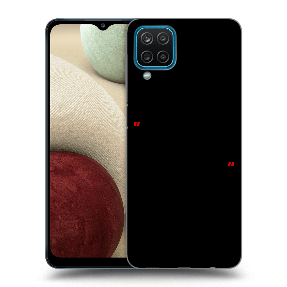 Picasee silikonový černý obal pro Samsung Galaxy A12 A125F - Správná láska