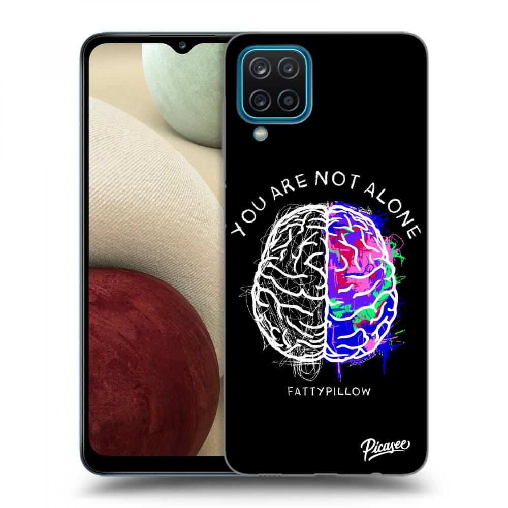 Picasee ULTIMATE CASE pro Samsung Galaxy A12 A125F - Brain - White
