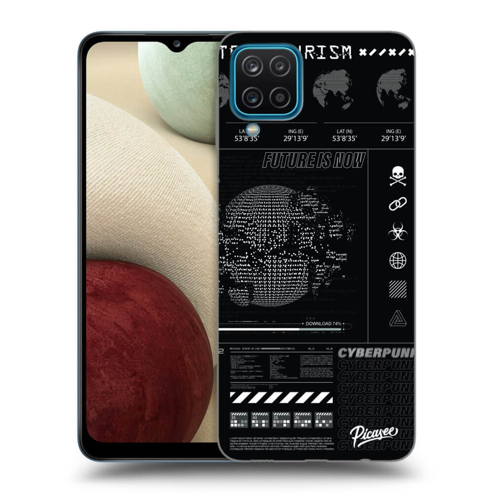 Picasee silikonový černý obal pro Samsung Galaxy A12 A125F - FUTURE