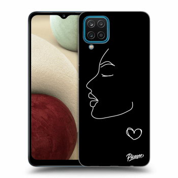 Picasee silikonový černý obal pro Samsung Galaxy A12 A125F - Couple girl White