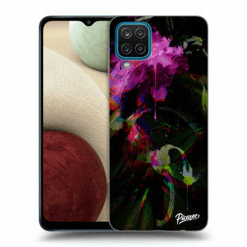 Picasee silikonový průhledný obal pro Samsung Galaxy A12 A125F - Peony Color