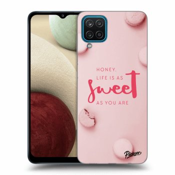 Picasee silikonový průhledný obal pro Samsung Galaxy A12 A125F - Life is as sweet as you are