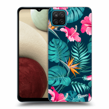 Picasee ULTIMATE CASE pro Samsung Galaxy A12 A125F - Pink Monstera