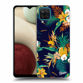 Picasee silikonový průhledný obal pro Samsung Galaxy A12 A125F - Pineapple Color