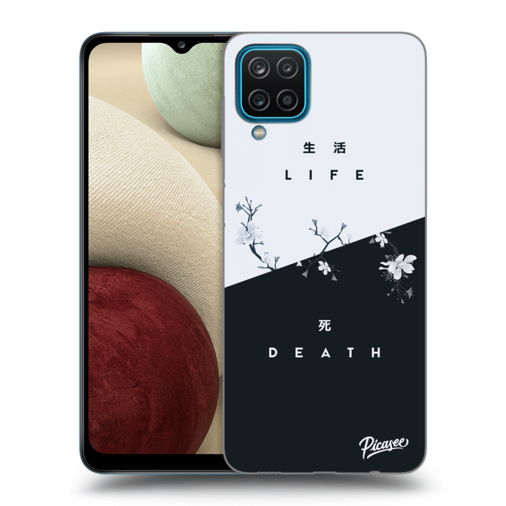 Picasee silikonový černý obal pro Samsung Galaxy A12 A125F - Life - Death