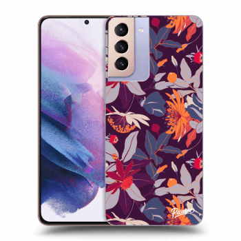 Obal pro Samsung Galaxy S21+ 5G G996F - Purple Leaf