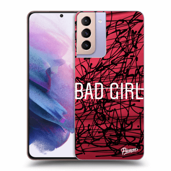 Picasee silikonový průhledný obal pro Samsung Galaxy S21+ 5G G996F - Bad girl