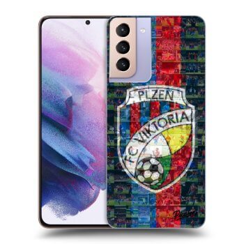 Picasee silikonový černý obal pro Samsung Galaxy S21+ 5G G996F - FC Viktoria Plzeň A