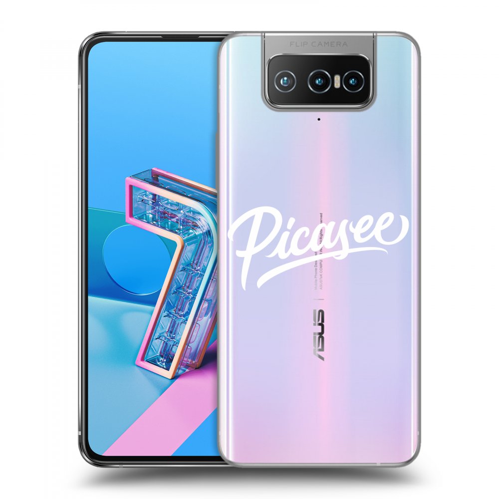 Picasee silikonový průhledný obal pro Asus Zenfone 7 ZS670KS - Picasee - White