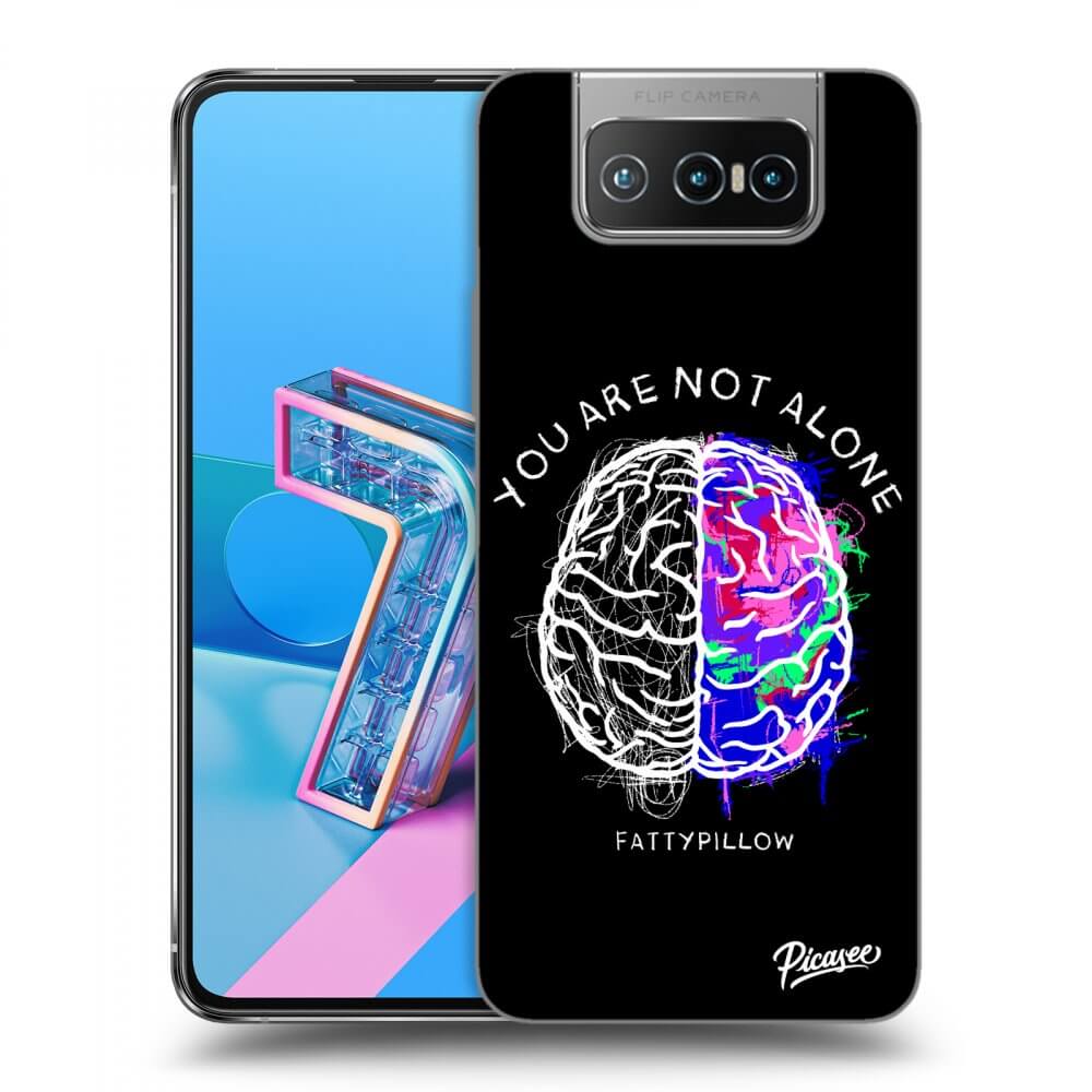 Silikonový Průhledný Obal Pro Asus Zenfone 7 ZS670KS - Brain - White