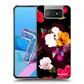 Picasee silikonový průhledný obal pro Asus Zenfone 7 ZS670KS - Flowers and Berries