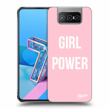 Picasee silikonový průhledný obal pro Asus Zenfone 7 ZS670KS - Girl power
