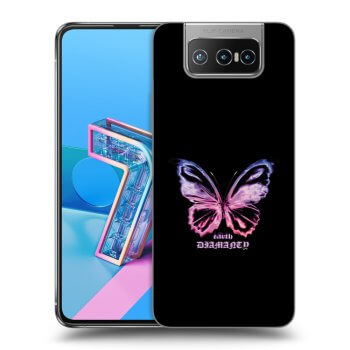 Picasee silikonový průhledný obal pro Asus Zenfone 7 ZS670KS - Diamanty Purple