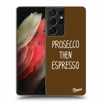 Picasee ULTIMATE CASE pro Samsung Galaxy S21 Ultra 5G G998B - Prosecco then espresso