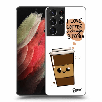 Obal pro Samsung Galaxy S21 Ultra 5G G998B - Cute coffee