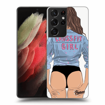 Picasee ULTIMATE CASE pro Samsung Galaxy S21 Ultra 5G G998B - Crossfit girl - nickynellow