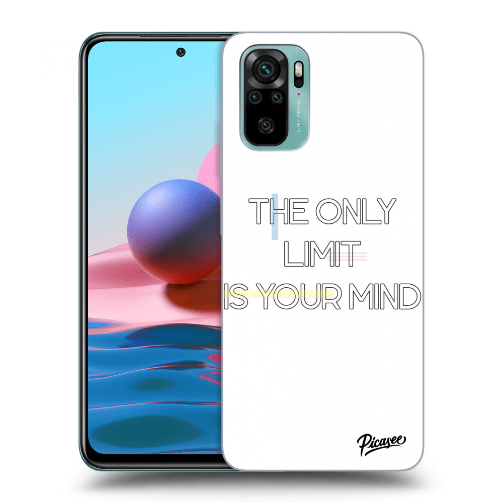 Picasee silikonový černý obal pro Xiaomi Redmi Note 10 - The only limit is your mind