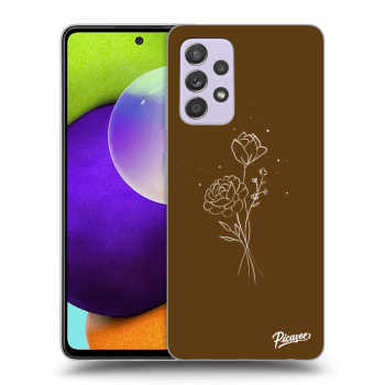 Picasee ULTIMATE CASE pro Samsung Galaxy A52 A525F - Brown flowers