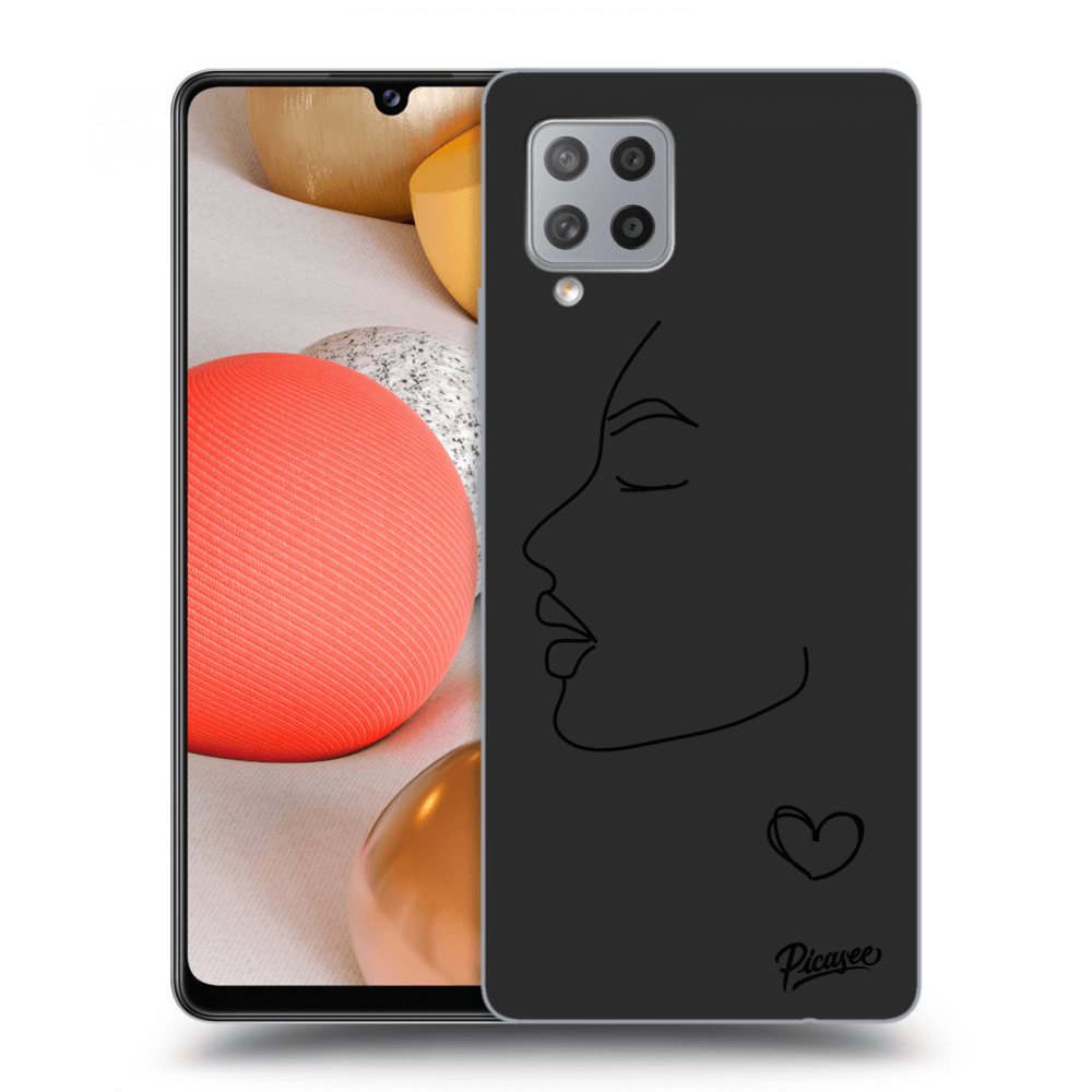 Picasee silikonový černý obal pro Samsung Galaxy A42 A426B - Couple girl