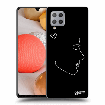 Picasee silikonový černý obal pro Samsung Galaxy A42 A426B - Couple boy White