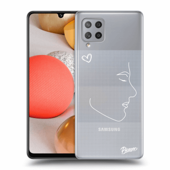 Picasee silikonový průhledný obal pro Samsung Galaxy A42 A426B - Couple boy White