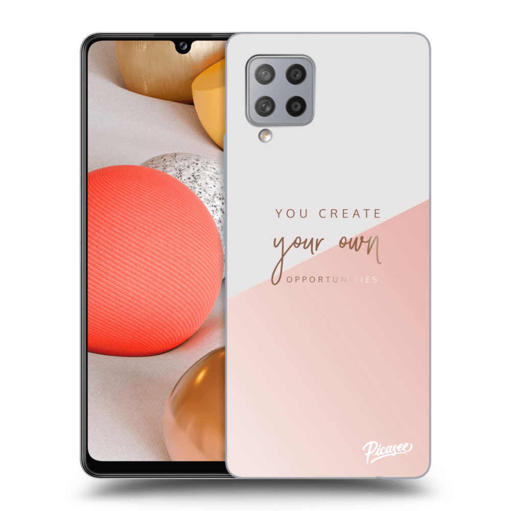 Picasee silikonový černý obal pro Samsung Galaxy A42 A426B - You create your own opportunities