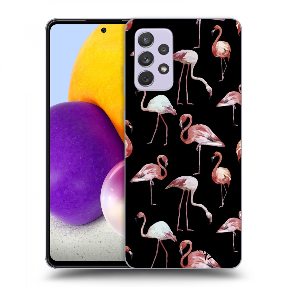 Picasee ULTIMATE CASE pro Samsung Galaxy A72 A725F - Flamingos