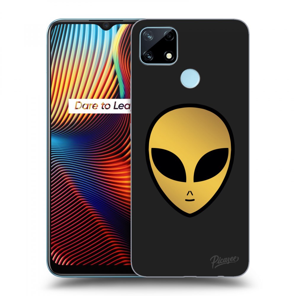 Silikonový černý Obal Pro Realme 7i - Earth - Alien