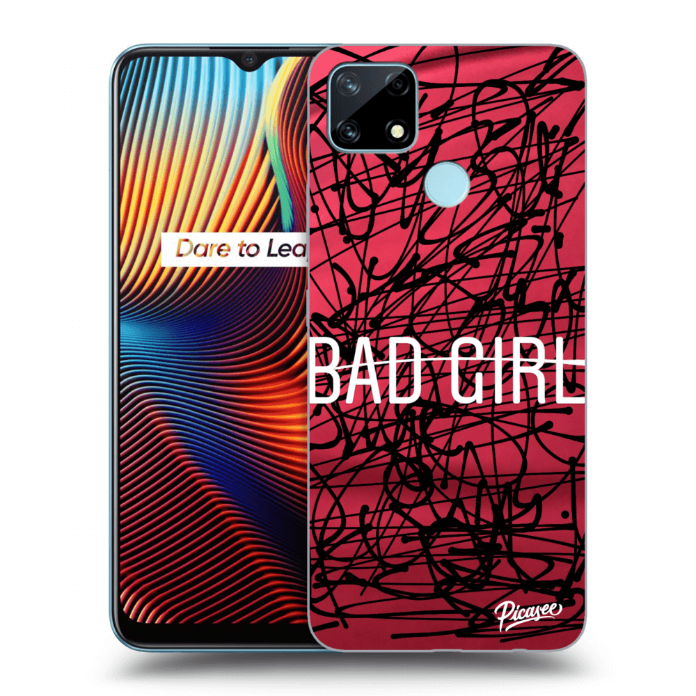 Picasee silikonový černý obal pro Realme 7i - Bad girl