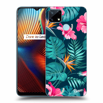 Obal pro Realme 7i - Pink Monstera