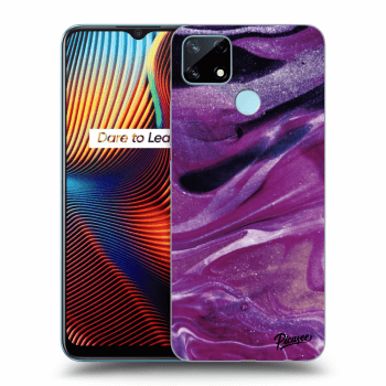 Obal pro Realme 7i - Purple glitter