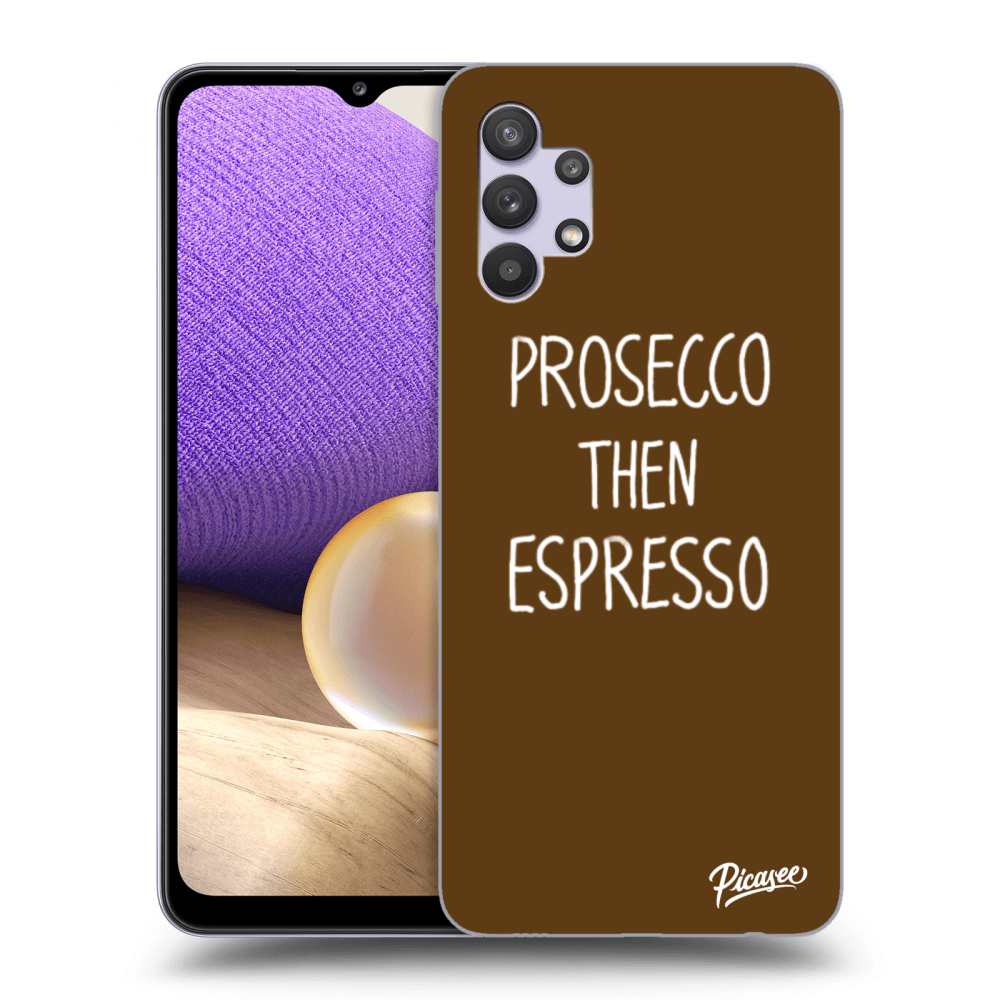 Picasee silikonový průhledný obal pro Samsung Galaxy A32 5G A326B - Prosecco then espresso