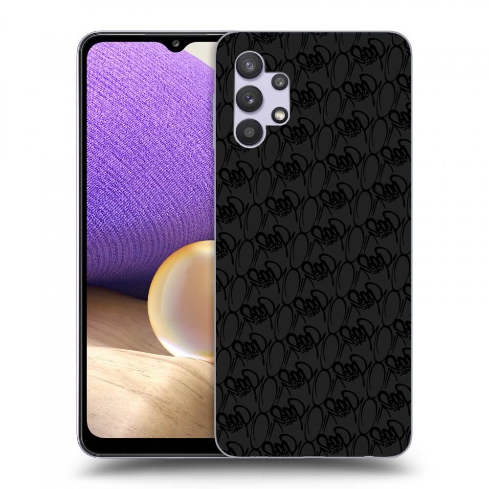 Picasee silikonový černý obal pro Samsung Galaxy A32 5G A326B - Separ - Black On Black 2