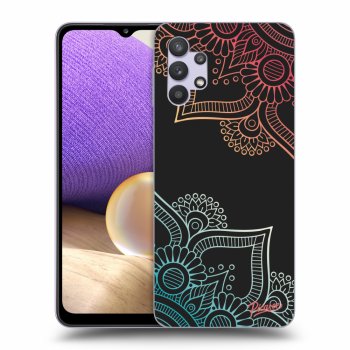 Picasee silikonový černý obal pro Samsung Galaxy A32 5G A326B - Flowers pattern